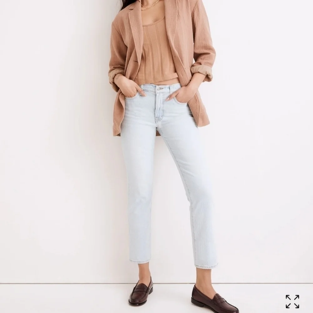 MADEWELL The Mid-rise Perfect Vintage Jean in Fitzgerald Wash Size 29
